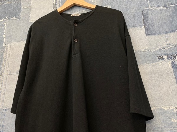 上品なブランド SOFT AURALEE/オーラリー」よりSUPER PIQUE CREWが入荷 HENRY トップス