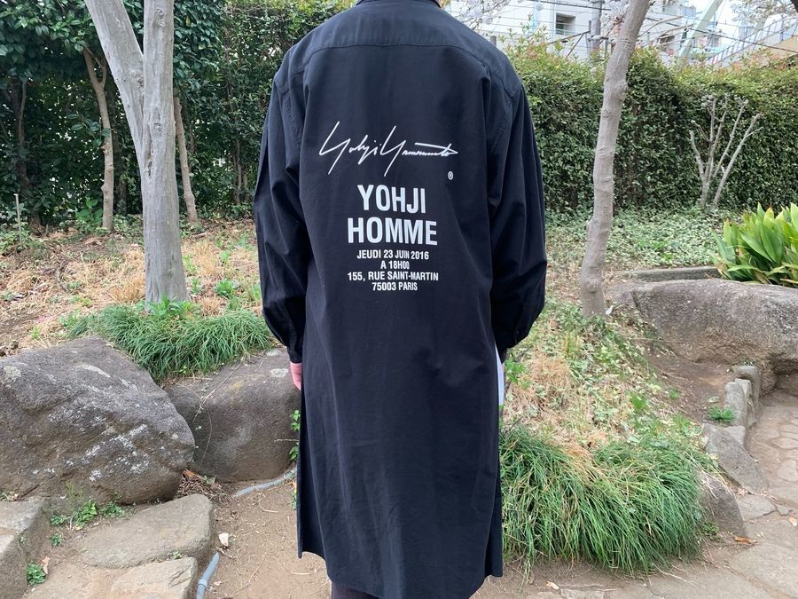 超歓迎】 yohji yamamoto 17ss スタッフシャツコート - シャツ 