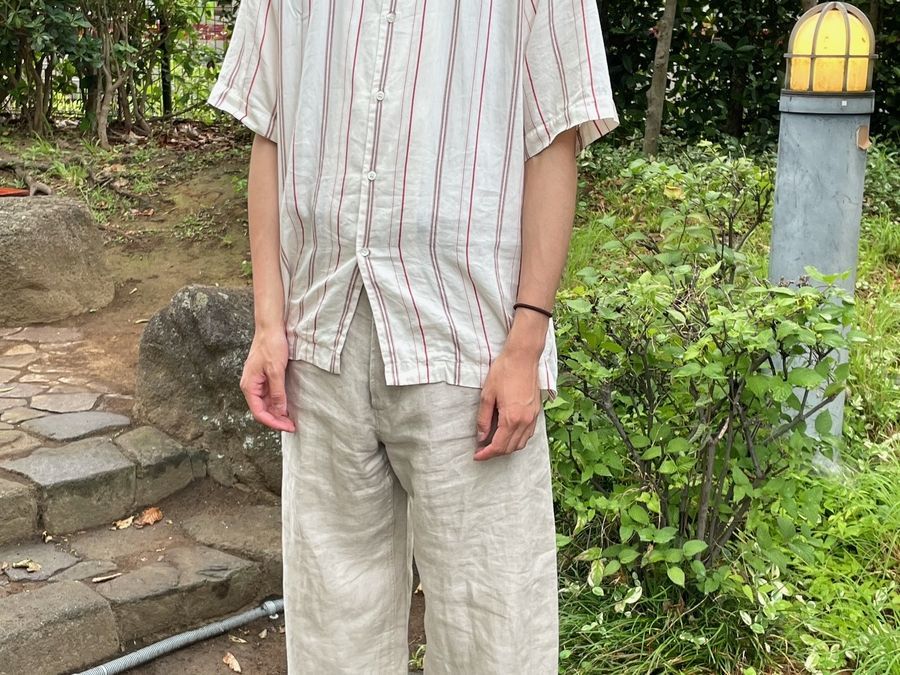Ets MATERIAUX/マテリオ】のリネンフレンチワークパンツ を買取入荷