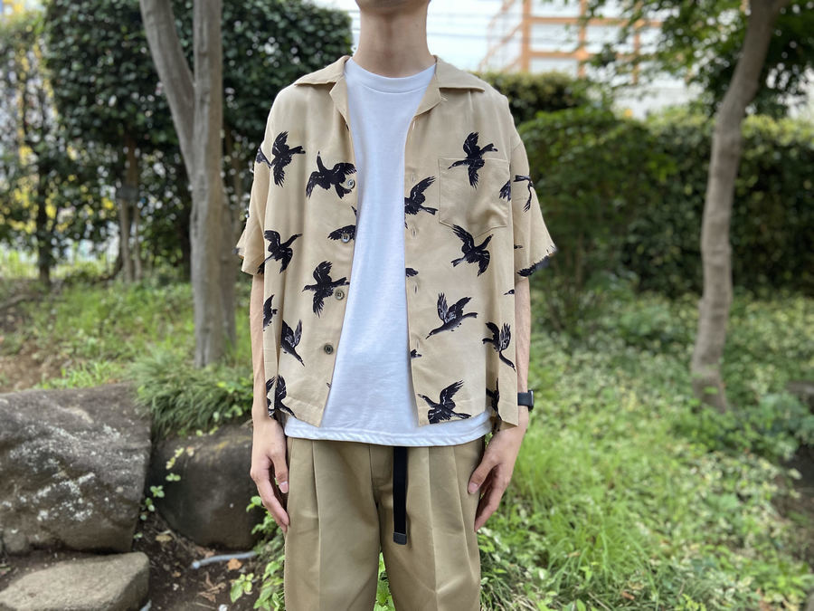 UNUSED×NIPOALOHA/アンユーズド×二ポアロハ】よりJAKUCHUU KARI SHIRT 
