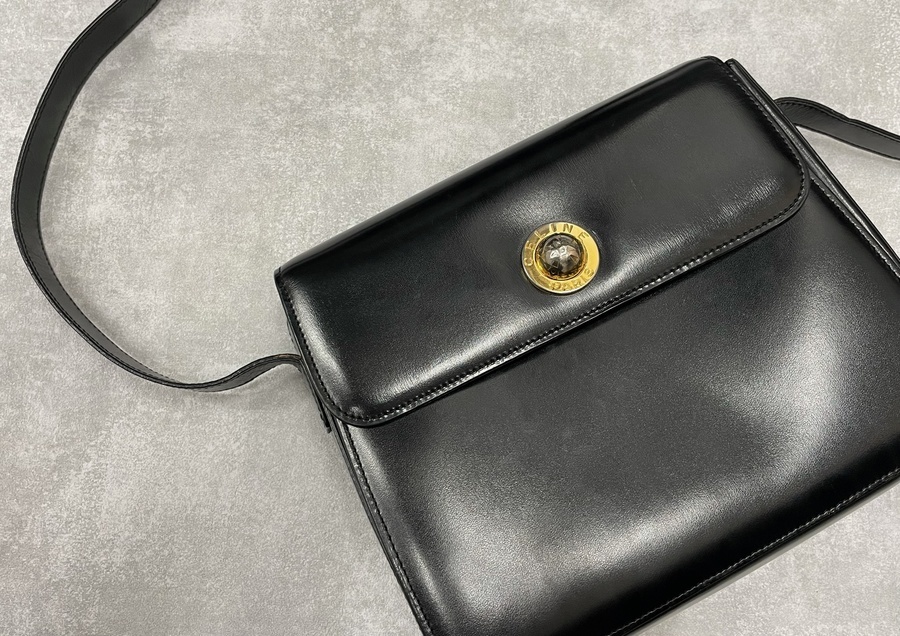 OLD CELINE ショルダーバッグ　スターボール ゴールド金具 斜めがけ