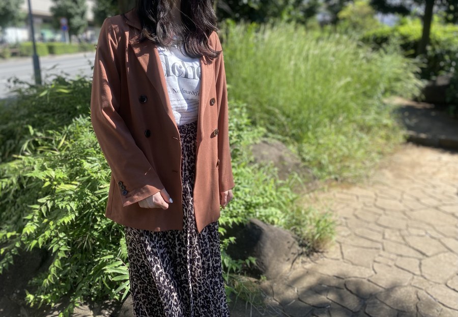 SLOBE IÉNA ヒョウ柄テーラードジャケット