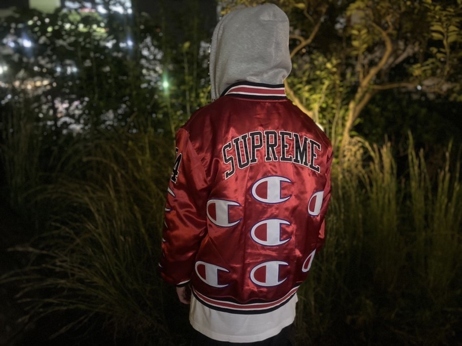 Champion Hooded Satin Varsity