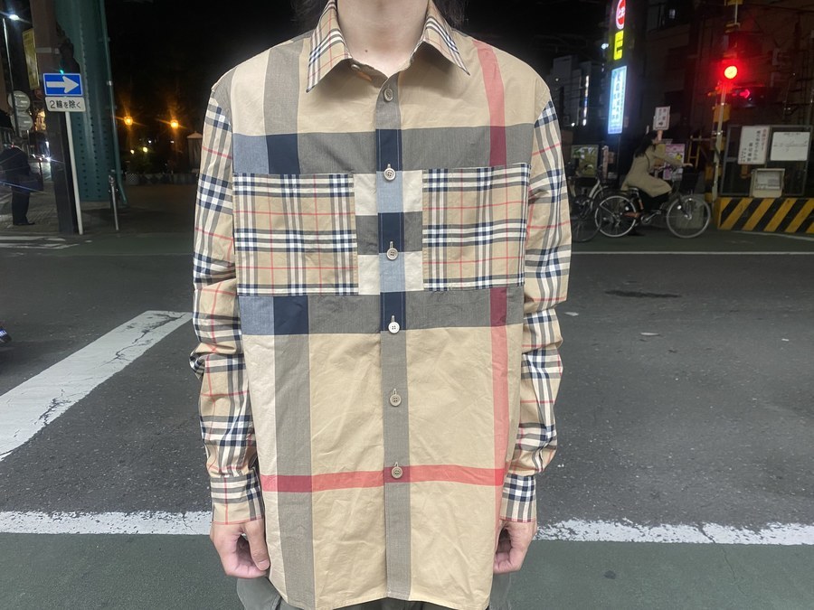 BURBERRY/バーバリー】よりパッチワークステッチコットンオーバー