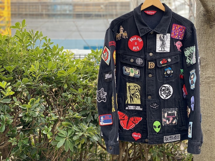 シュプリームSupreme 18SS Patches Denim トラッカー ジャケット