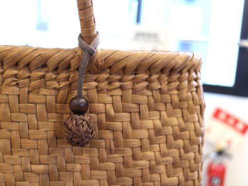 経年変化を楽しむ一生ものの逸品 アルカン 山ぶどうかごバッグ 美品