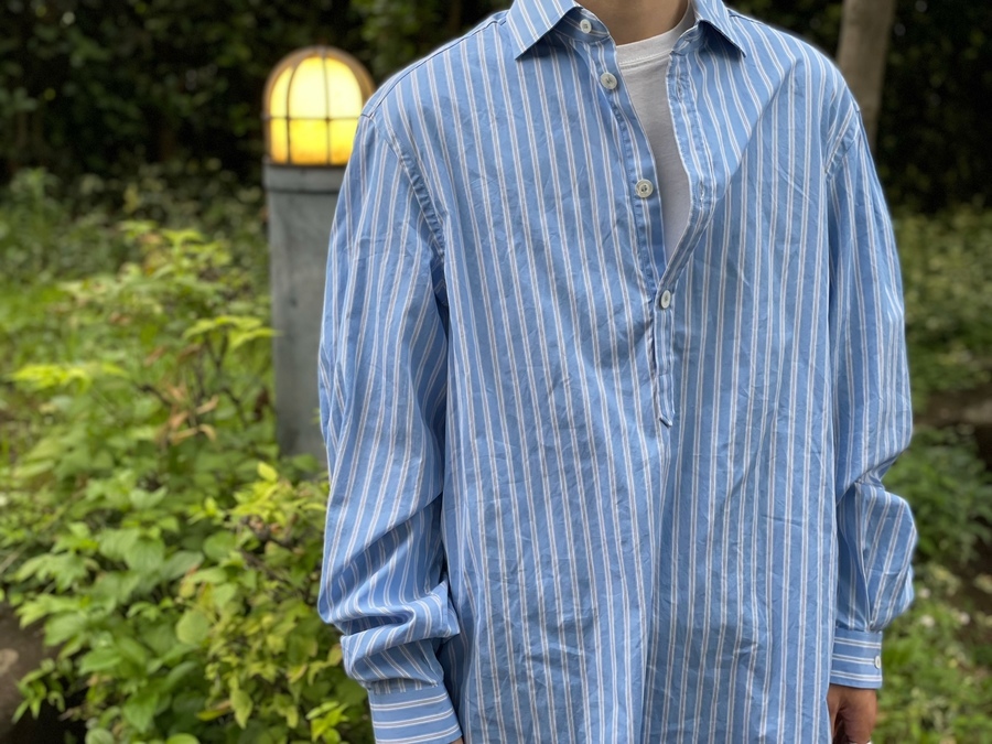 GUCCI/グッチ】のストライププルオーバーシャツ を買取入荷しました。[2021.06.26発行]｜トレファクスタイル川越店｜洋服・古着の買取と販売の専門店｜トレジャーファクトリー（トレファク）のファッションリユース