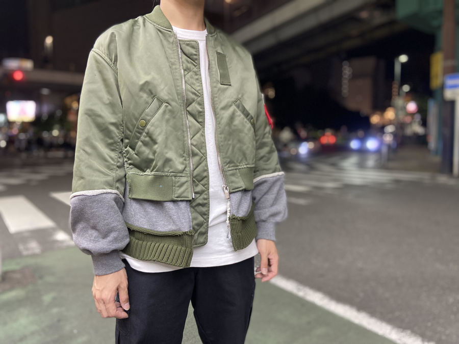 アンダーカバー ナイロンツイル リバーシブルMA-1 Falle Man UNDERCOVER(アンダーカバー) / 20AW/Fallen Man/ナイロンツイル