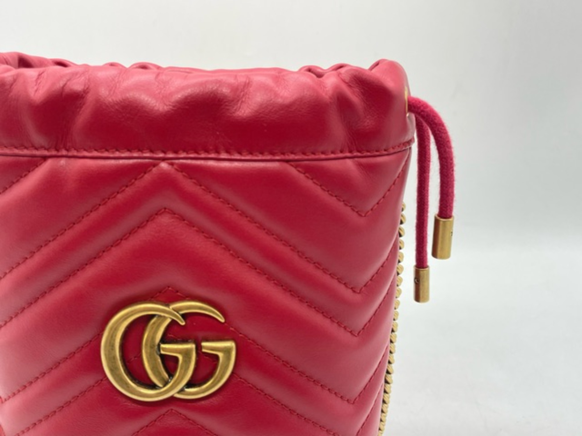 GUCCI/グッチ】の、GGマーモント バケットバッグが買取入荷致し