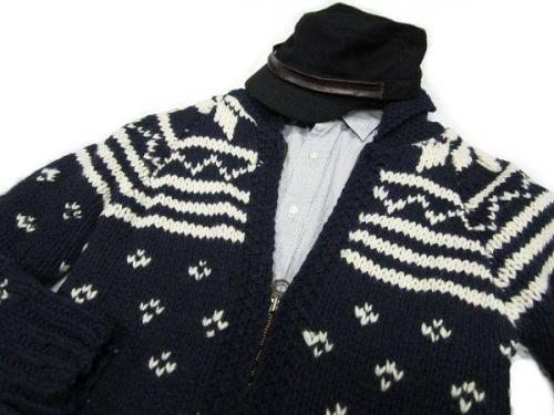 アメカジのカウチンニット