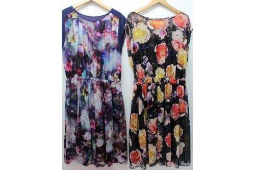 ワンピースの花柄