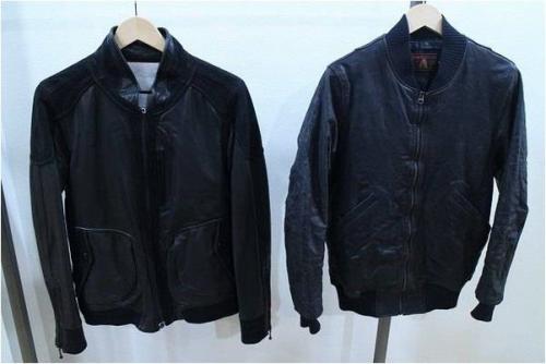 トップスのレザージャケット