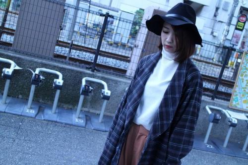 ガウンコートのアウター