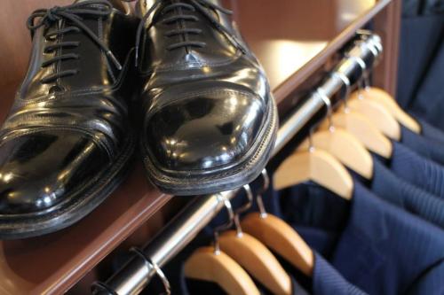 プレーントゥシューズのカジュアル