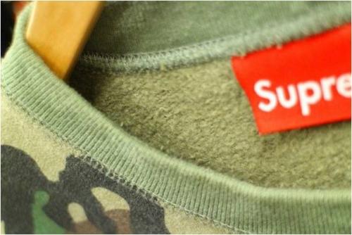 Box Logo Crewneck Woodland Camo