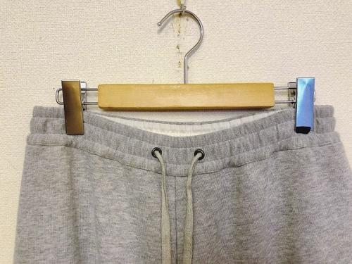 スウェットワイドクロップドパンツのレディース