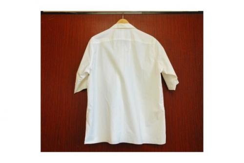 オーラリーのSELVEDGE WEATHER CLOTH OPEN COLLARED H/S SHIRTS