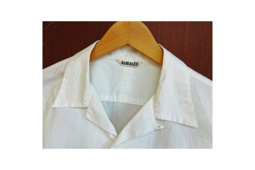SELVEDGE WEATHER CLOTH OPEN COLLARED H/S SHIRTSのメンズ