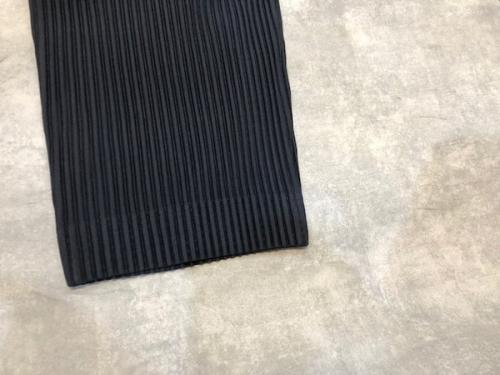 パンツのプリーツ ワイド ストレート