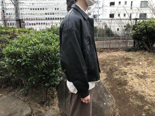 ロエベのヴィンテージレザーブルゾン　オールドレザーブルゾン