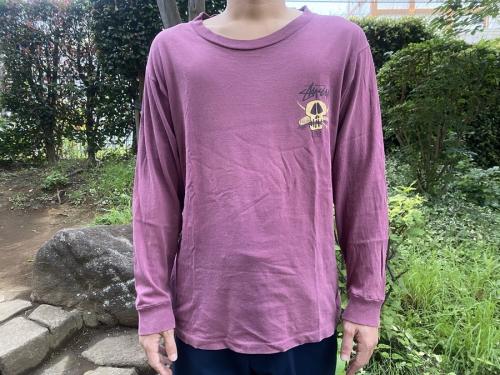 ステューシーの80'sスカルロゴプリントカットソー