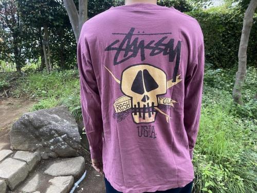 80'sスカルロゴプリントカットソーの黒タグ