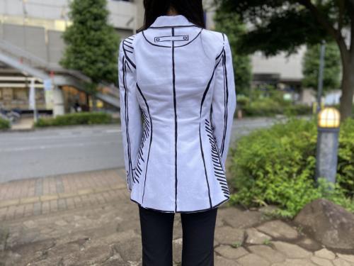 フェンディ×ジョシュア・ヴィーダスのコラボペイント風ダブルジャケット