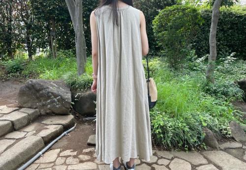 サマンサモスモスのリネンワンピース