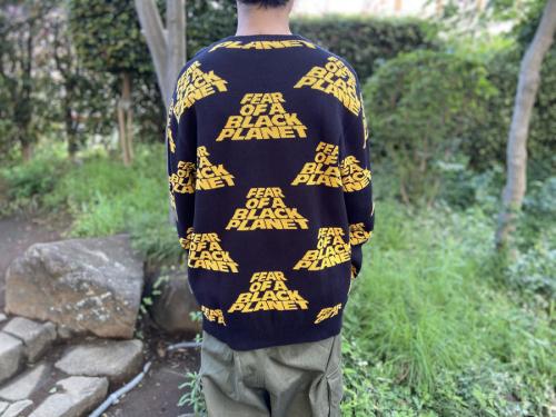 シュプリーム×アンダーカバー×パブリックエネミーのコラボ総柄クルーネックニット