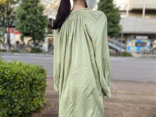 ミラオーウェンのL/Sマキシブラウスワンピース