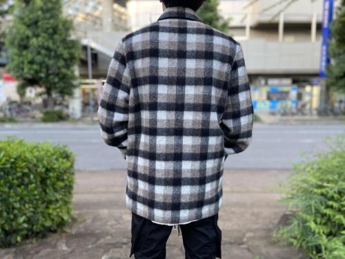 リックオウエンスのマルチカラーチェックジャケット