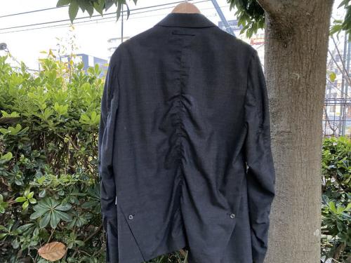 ザシェパードアンダーカバーのウォッシュドウールパッカリングWジャケット