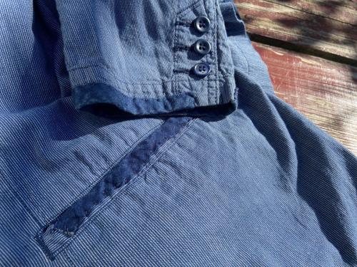 インディゴストライプジャケットの春物強化