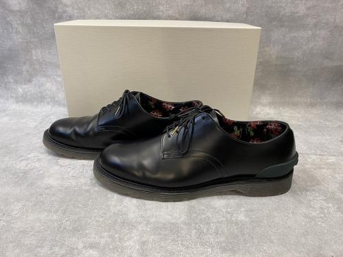 【訳あり】◾️アンダーカバー×フットザコーチャー◾️プレーントゥ◾️薔薇柄◾️グレー UNDERCOVER × foot the coacher アンダーカバー フットザ