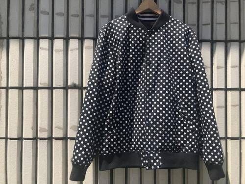 シュプリーム × コムデギャルソンシャツのリバーシブルバーシティベースボールジャケット