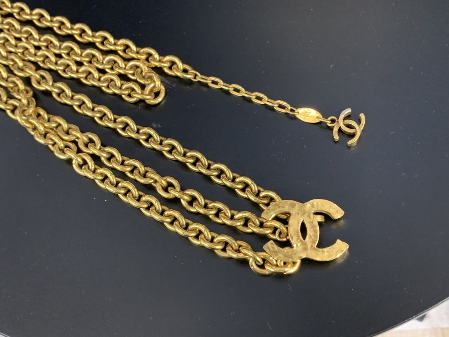 ヴィンテージシャネル CHANEL ココマーク ロゴチェーンベルト 超レア 
