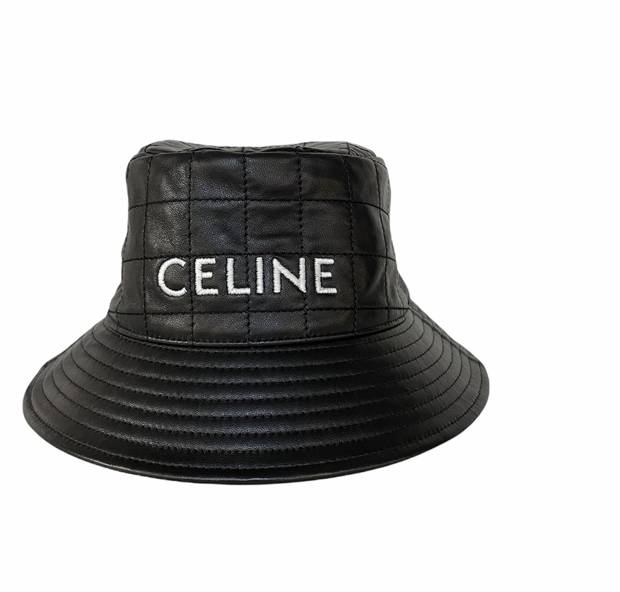 CELINE by Hedi セリーヌ キルティング レザーバケットハット-