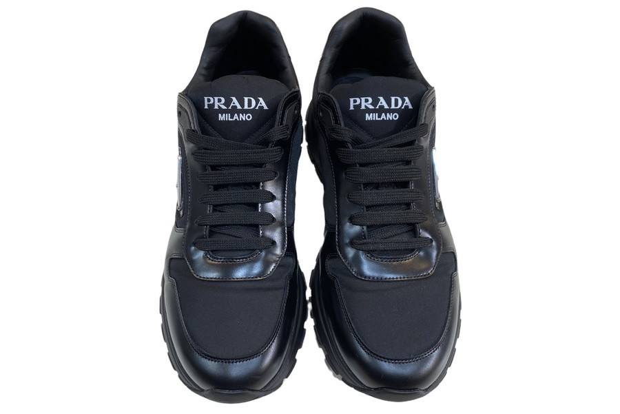 PRADA/プラダ】PRAX01 Re-Nylonブラッシュドレザー スニーカー