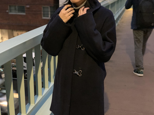 バレンシアガのメルトンコート