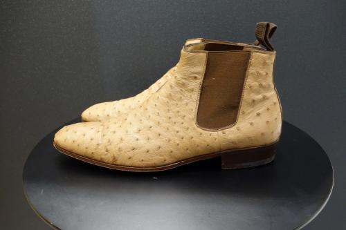 オーストリッチサイドゴアブーツのメンズ