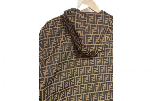 リバーシブルコートのFENDIコート　FENDIズッカ柄　FENDIジャケット　FENDIZUCCAパターン　FENDIズッカ柄コート