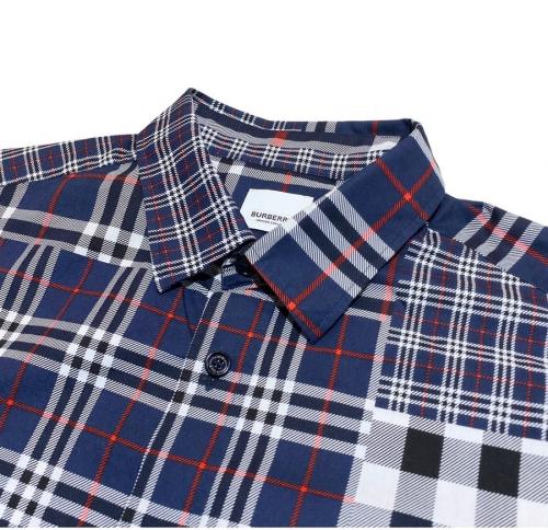 BURBERRY LONDON　BURBERRY LONDONシャツ　BURBERRY LONDONパッチワーク　BURBERRY LONDONチェック　BURBERRY LONDONチェックシャツ