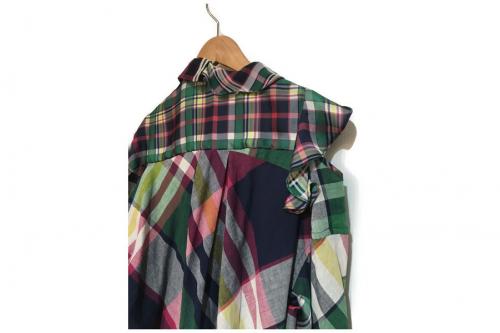 ハイブリッドブラウスのsacai　sacaiブラウス　sacaiシャツ　