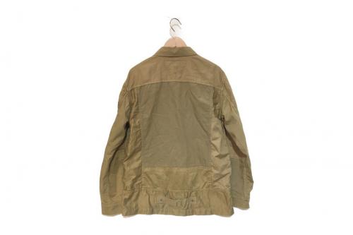 コムデギャルソンオムの異素材切替ジャケット　多素材ミックス製品加工パンツ