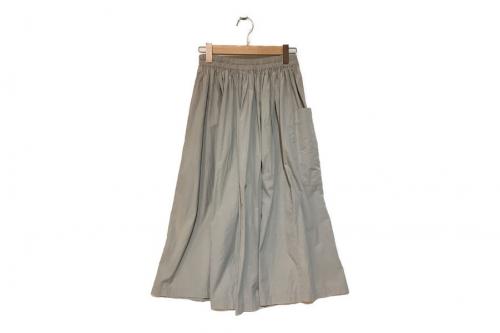 ホームスパンのダブルポケットギャザースカート