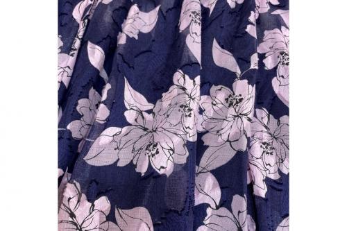 フラワーギャザースカートのOBLIスカート　OBLIギャザースカート　OBLIフラワープリント　OBLIロングスカート　