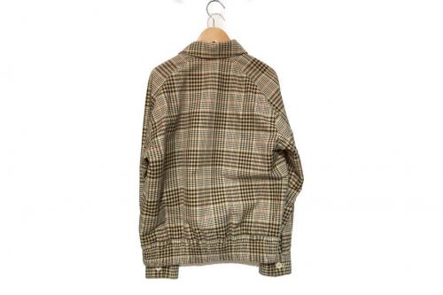 チェックボンバージャケットのレディース