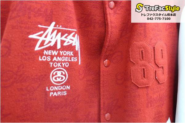 stussy / ステューシー】インパクトのあるスタジャン入荷しました