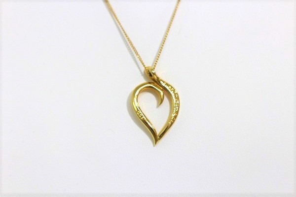 Tiffany&Co. ゴールド リーフハート ネックレス TIFFANY&Co. ティファニー リーフ ハート ネックレス K18