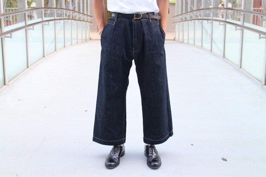 何卒よろしくお願い申し上げますスタジオニコルソン　SELVEDGE DENIM WIDE PANTS